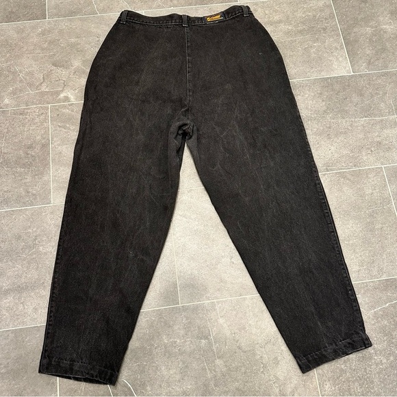 Rocky Mountain vintage western jeans black faded high waisted rise mom denim - Picture 5 of 10